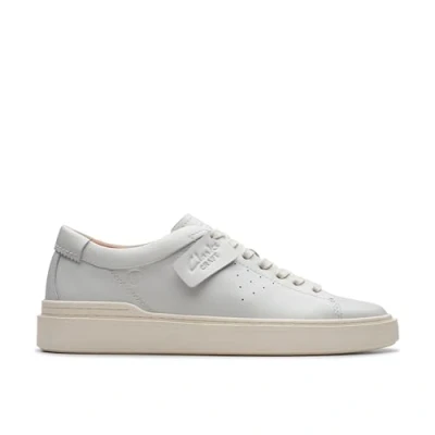 Image of Clarks Swift Trainers, Men&#039;s, Size: 8.5, White Leather