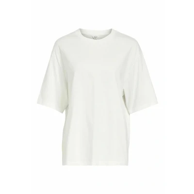 Image of Object Basic Tshirt, Women&#039;s, Size: XS, Cloud dancer