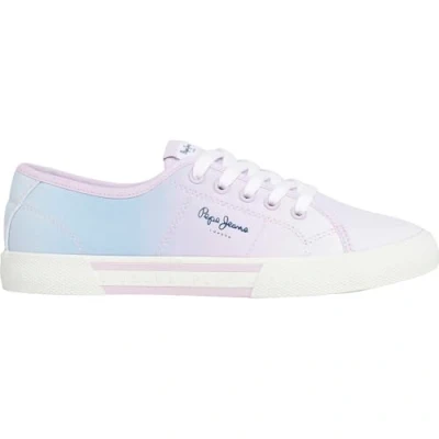 Image of Pepe Jeans Brady Trainers, Women&#039;s, Size: 3, Mauve purple Textile