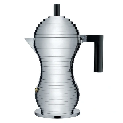 Image of Alessi Percolator Pulcina MDL02/6 B Black 6 cups by Michele De Lucchi