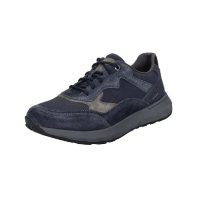 Image of Josef Seibel Cameron 07 Men&#039;s Low Top Trainers, Width G (Normal), Interchangeable Footbed, Ocean Combi, 45 EU