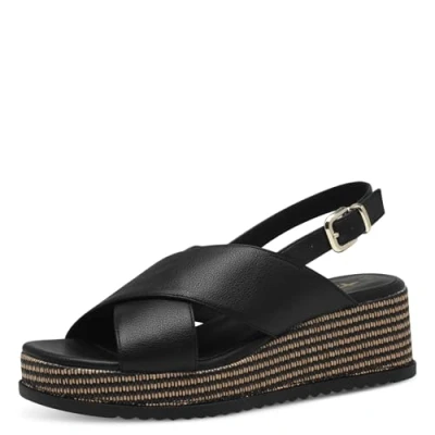 Image of Tamaris Platform sandals, Women&#039;s, Size: 3.5, Black shoes
