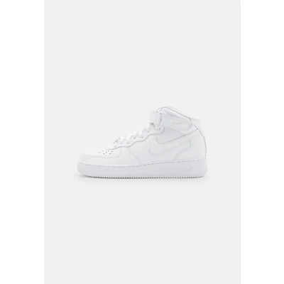 Image of Nike Sportswear WMNS AIR Force 1 &#039;07 MID Hightop trainers, Women&#039;s, Size: 2.5, White Leather