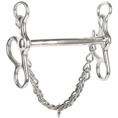 Image of Harry&#039;s Horse 2 ring Butterfly Liverpool Bit, Fixed Cheeks