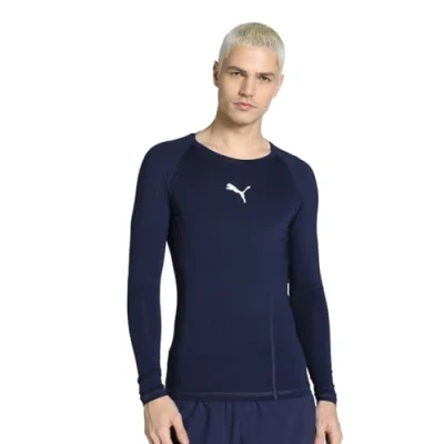 Image of Puma LIGA Long sleeved top, Men&#039;s, Size: XXL, Lila/weiss