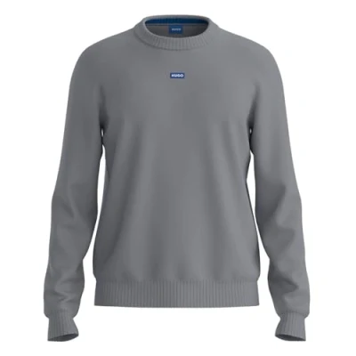 Image of HUGO SAN Cosmo Jumper, Men&#039;s, Size: Medium, Open grey