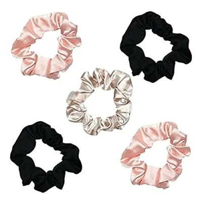 Image of Kitsch Satin Sleep Scrunchies (Various Colours) Assorted