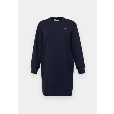Image of GANT Shield Cneck Dress Day dress, Women&#039;s, Size: Medium, Evening blue