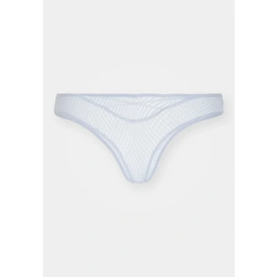 Image of Triumph Harmony Spotlight HIGH LEG Brazilian Thong, Women&#039;s, Size: 16, Eggshell blue