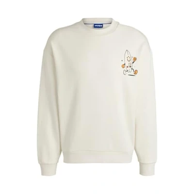 Image of HUGO Nigotil Sweatshirt, Men&#039;s, Size: Small, Open white