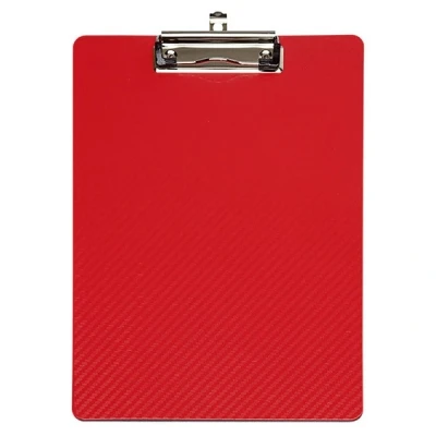 Image of Klemmbrett MAULflexx, Durable A4 Writing Tablet, Retractable Hanging Loop. Clipboard 4 Schreibplatte red