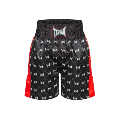 Image of TAPOUT Men&#039;s Brawley Boxing Pants, Black/Red/Grey, M