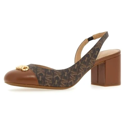 Image of Michael Kors Perla FLEX TOE CAP Classic heels, Women&#039;s, Size: 4.5, Brown/luggage High quality imitation leather
