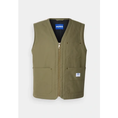 Image of HUGO Bridger Waistcoat, Men&#039;s, Size: XXL, Open green