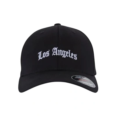 Image of Mister Tee Unisex LOS Angeles Flexfit Cap, Size: S/M, blk