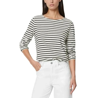 Image of Marc O&#039;Polo BOAT NECK Striped Long sleeved top, Women&#039;s, Size: Large, Multi