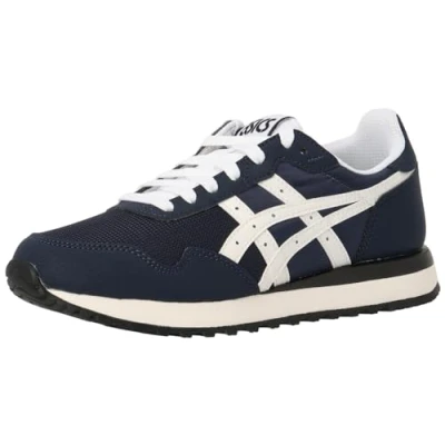 Image of Asics Sportstyle Tiger Runner Unisex Trainers, Size: 4, Midnight cream Synthetics