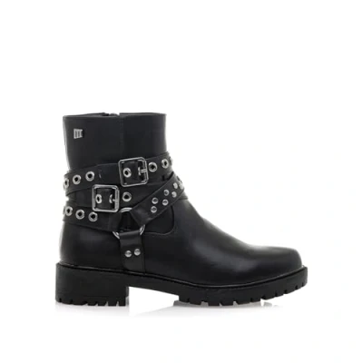 Image of MTNG Flat Ankle Boots Woman Campa 59452 Casual Zipper Closure, Black/White, 36 EU