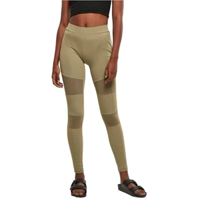 Image of Urban Classics Women&#039;s Ladies Tech Mesh Leggings, Khaki, 5XL