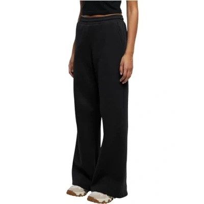 Image of Urban Classics Organic Ultra WIDE Tracksuit bottoms, Women&#039;s, Size: Small, Black