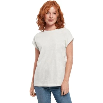 Image of Urban Classics Extended Shoulder Basic Tshirt, Women&#039;s, Size: XL, Lightgrey