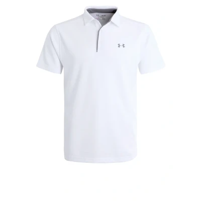 Image of Under Armour Polo shirt, Men&#039;s, Size: XL, White/graphite