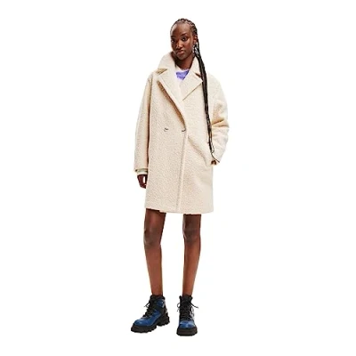 Image of Desigual London Smart Boucle Coat 23WWEW21, White, S