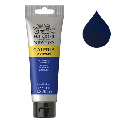 Image of Winsor &amp; Newton 120ml Galeria Acrylic Paint Ultramarine