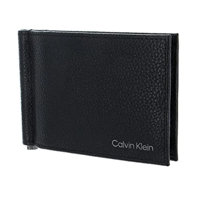 Image of Calvin Klein CK, Leather, Warmth Bifold 6CC Anti RFID, Black