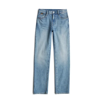 Image of G STAR RAW Women&#039;s Viktoria High Straight Jeans, Blue (Vintage Olympic D23959 d503 d905), 24W / 30L