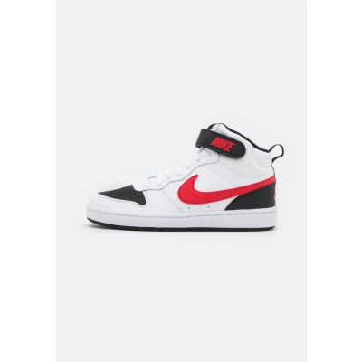 Image of NIKE Unisex Kid&#039;s Court Borough Mid 2 Trainers, Bianco, 3 UK