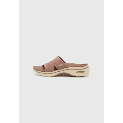 Image of Skechers Women&#039;s Go Walk Arch Fit 2.0 Sandal, Brown, 9 UK