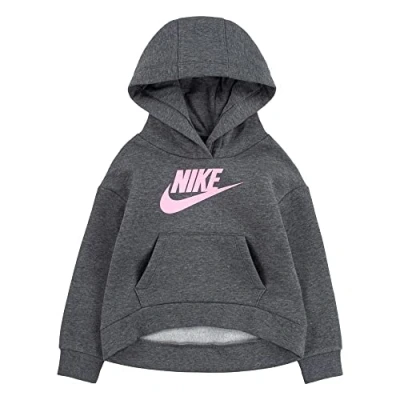 Image of Nike Sportswear CLUB HIGH LOW Sweatshirt for kids, Size: 2 3y, Grey heather