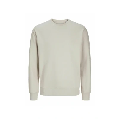 Image of Jack &amp; Jones Jjestar Basic CREW NECK Sweatshirt, Men&#039;s, Size: Medium, Moonbeam