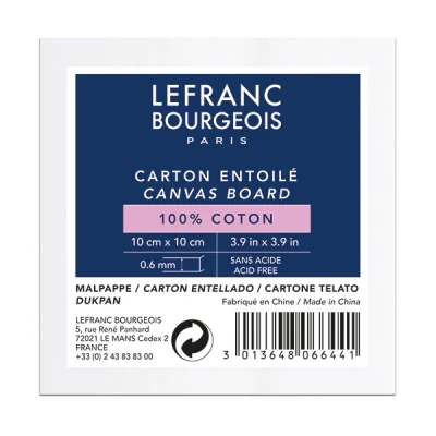 Image of Lefranc and Bourgeois painting board, Cotton, White, 10 x 0,6 cm