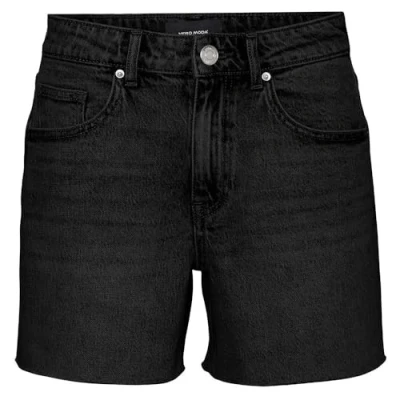 Image of Vero Moda Women&#039;s Vmtess Mr DNM Shorts Mix Ga Noos, Black Denim, XL