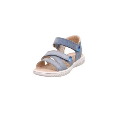 Image of Superfit Sparkle Sandals for kids, Size: 11K, Blau/silber Suede