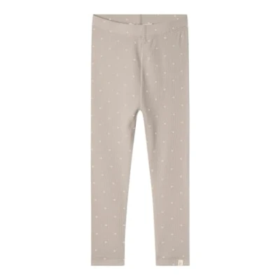 Image of Lil&#039; Atelier Print Leggings Trousers for kids, Size: 24m, Gray morn