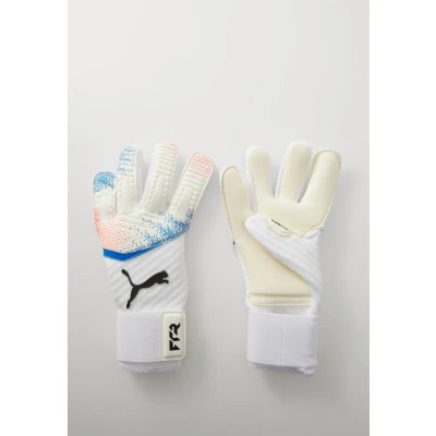 Image of Puma Future PRO Hybrid Unisex Goalkeeping gloves, Size: 9, White/glowing red/ultra blue