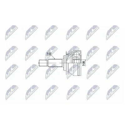 Image of Joint Kit, drive shaft NTY NPZ VW 046