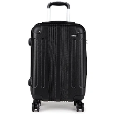 Image of Kono 20&quot; 24&quot; 28&quot; Travel Trolley Case Hard Shell ABS Light Weight Suitcase with 4 Spinner Wheel Fashion Luggage for Business Holiday, White, 20&quot;, Carry on