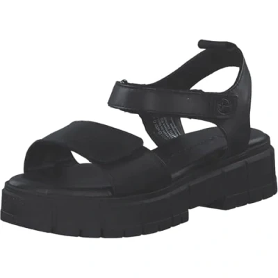 Image of Tamaris Damen Sandalette Leder Blockabsatz TOUCH IT; BLACK, EU 41