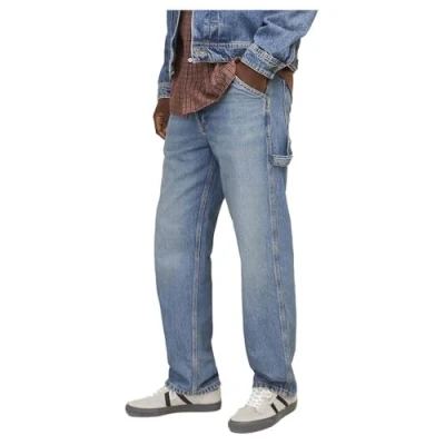 Image of Jack &amp; Jones Jjieddie Jjcarpenter Relaxed fit jeans, Men&#039;s, Size: 31x32, Blue denim