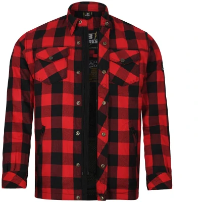 Image of Bores Men ́s Lumberjack Jacket Shirt Basic black / dark grey 4XL