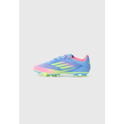 Image of adidas Performance F50 CLUB Moulded stud football boots, Men&#039;s, Size: 9, Blue fusion/lucid lemon/lucid pink shoes