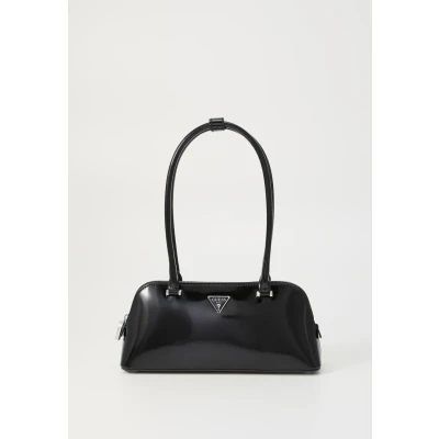 Image of Guess Arnela Shoulder Satchel Handbag, Women&#039;s, Size: One Size, Black