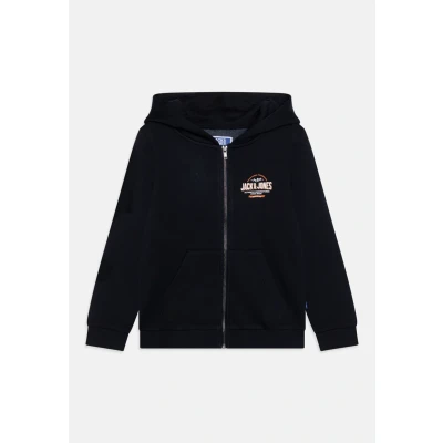 Image of Jack &amp; Jones Junior Jjelogo ZIP HOOD Zipup sweatshirt for kids, Size: 3y, Navy blazer/white/marmelade