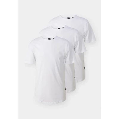 Image of Only &amp; Sons Onsmatt Longy TEE 3 PACK Basic Tshirt, Men&#039;s, Size: Large, White