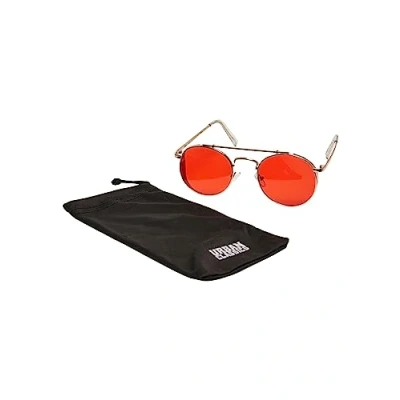 Image of Urban Classics Sunglasses Chios Unisex goldcoloured/red, Men&#039;s, Size: One Size, Gold coloured/red