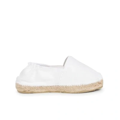 Image of Pisamonas CON Cinta Espadrilles for kids, Size: 7K, Blanco Textile/synthetics